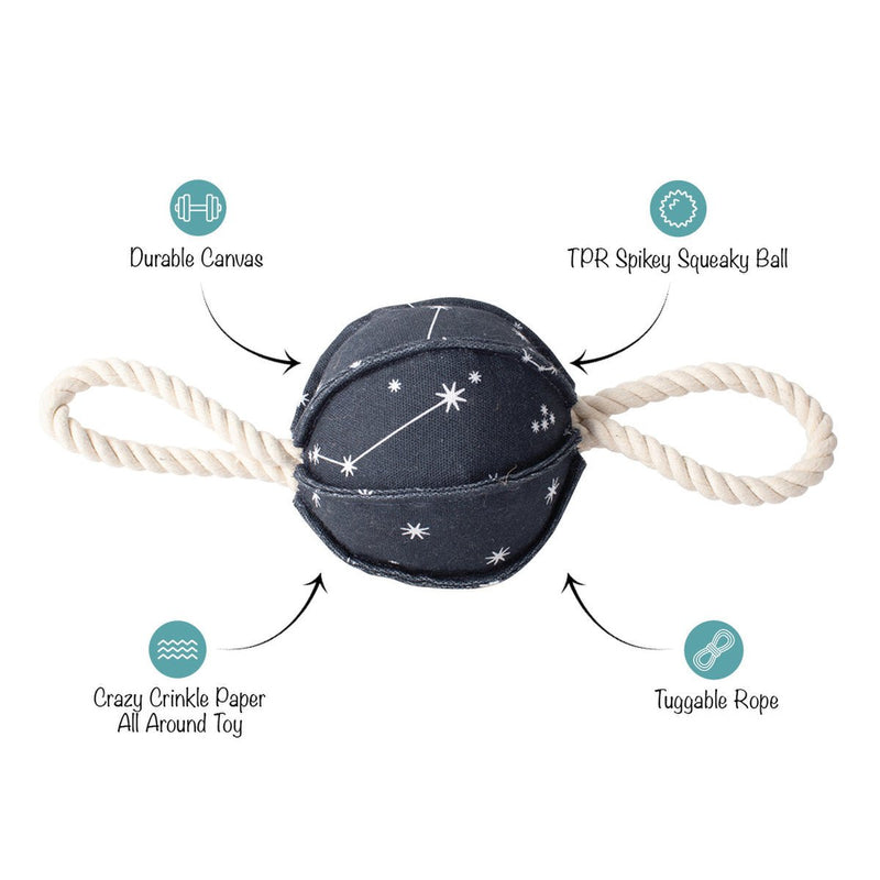 50% OFF! Petshop By Fringe Studio Pulling You In Celestial Canvas Dog Toy - Glad Dogs Nation | ALL Profits Donated