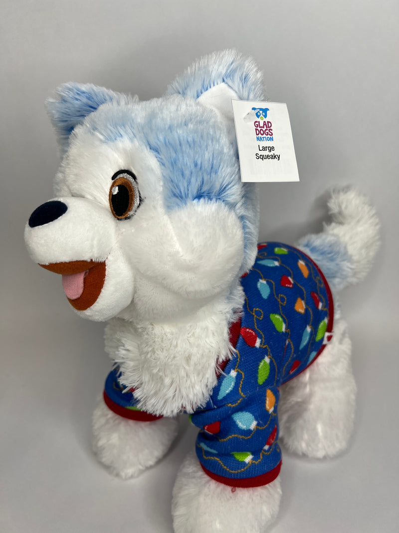 Large Stuffed & SQUEAKY Plush Holiday Dog Toys