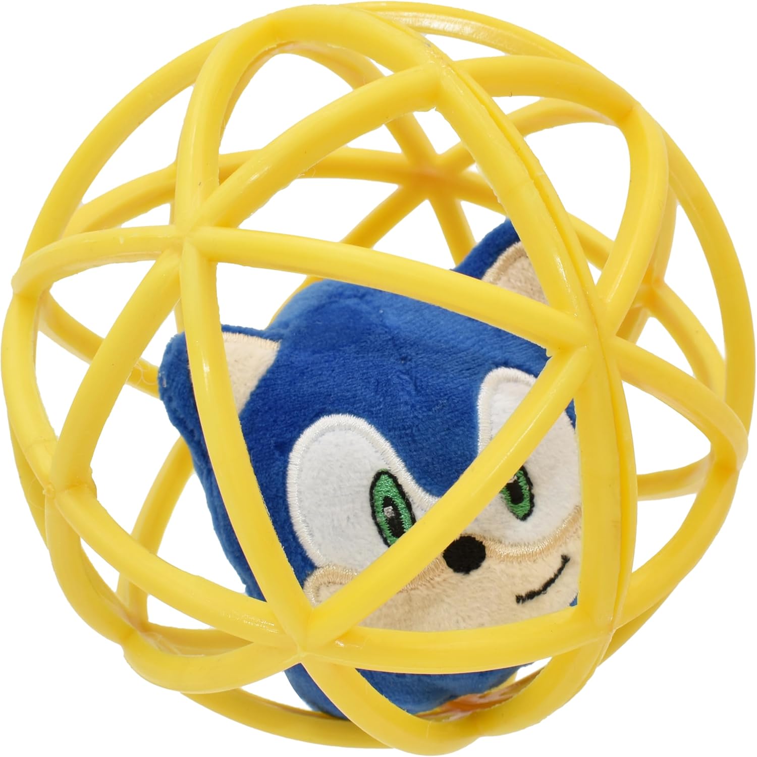 Multipet Sonic the Hedgehog Cage Ball Toy with Bell & Catnip