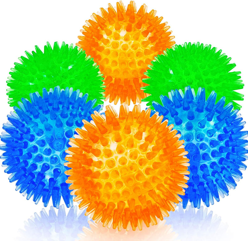 NEW! 2.5" Spiky Squeaker Ball, 3 Colors CHEAPER THAN AMAZON