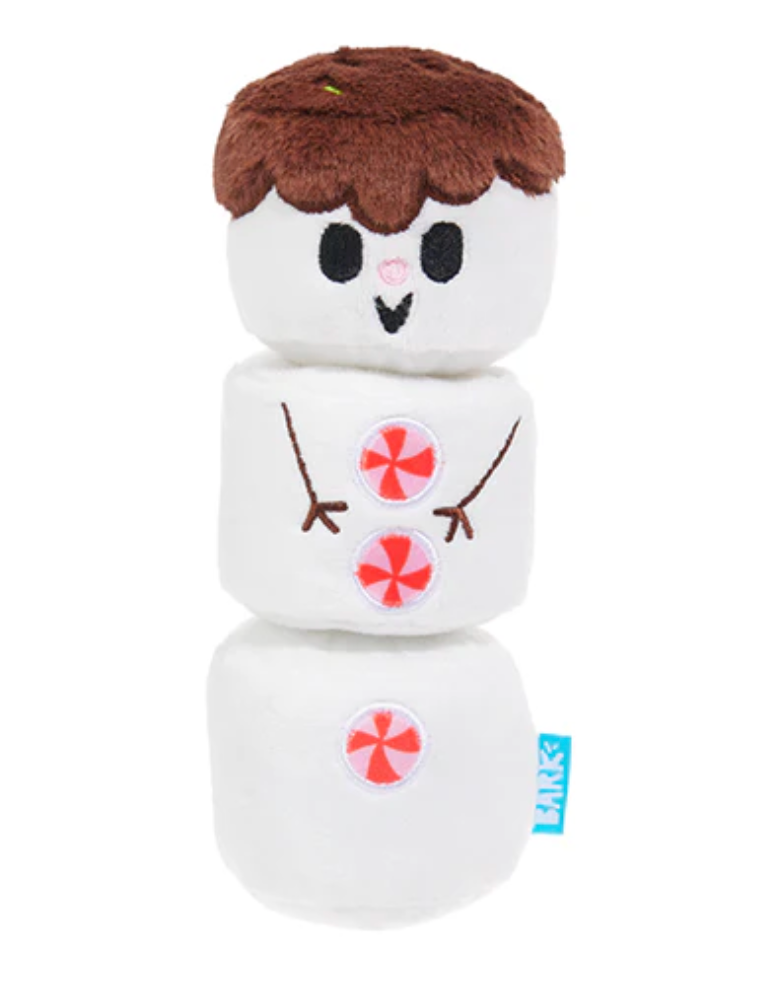 BARK Frosty the S'moreman Squeaky & Crinkle Dog Toy