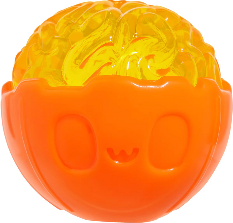 BARK Pumpkin Prodigy Super Chewer Dog Toy: Treat Dispensing