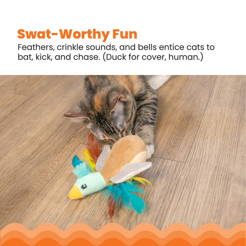 Catstages Flapperz Duck Plush Interactive Catnip Cat Toy