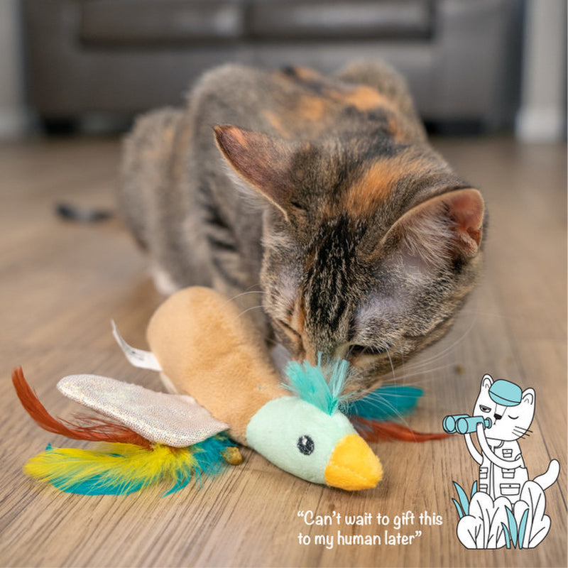 Catstages Flapperz Duck Plush Interactive Catnip Cat Toy