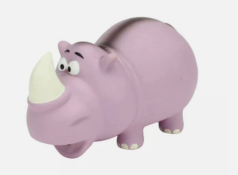 Coastal Pet Rascal Grunting Rhino Dog Toy: 6.5"