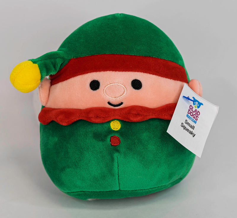 Small Stuffed & SQUEAKY Plush Holiday & Winter Dog Toys