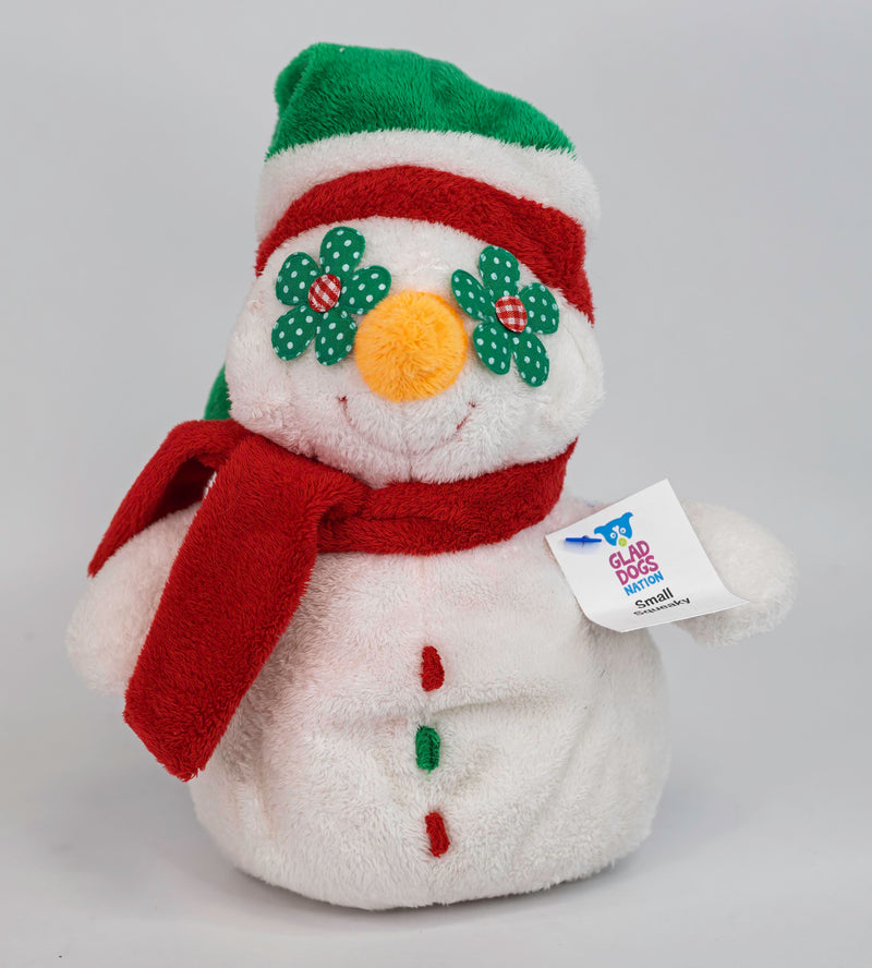 Small Stuffed & SQUEAKY Plush Holiday & Winter Dog Toys