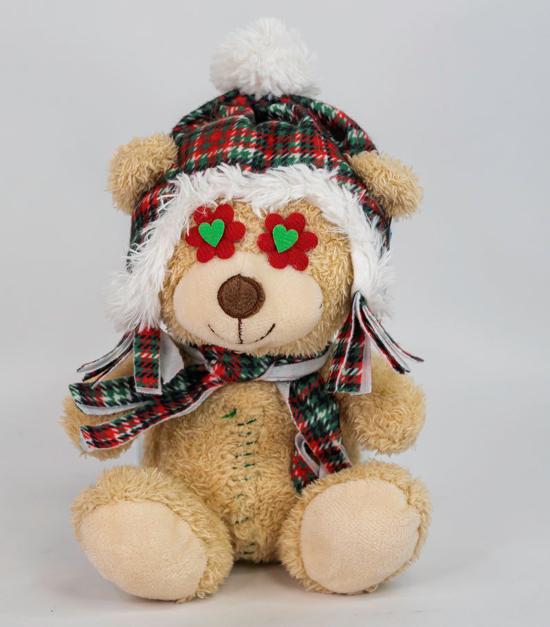 Small Stuffed & SQUEAKY Plush Holiday & Winter Dog Toys