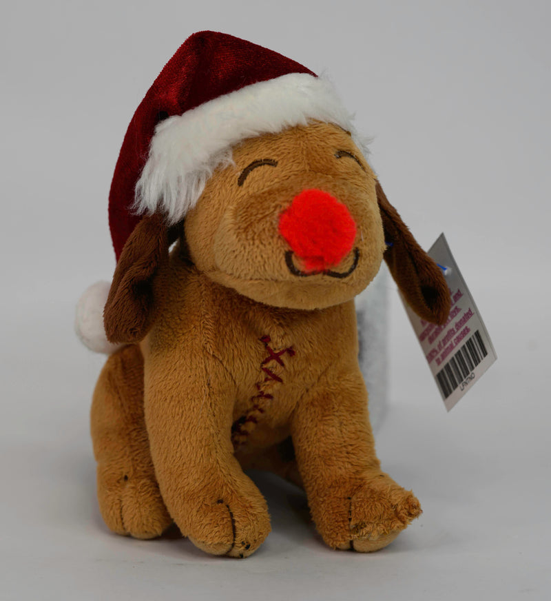 Small Stuffed & SQUEAKY Plush Holiday & Winter Dog Toys