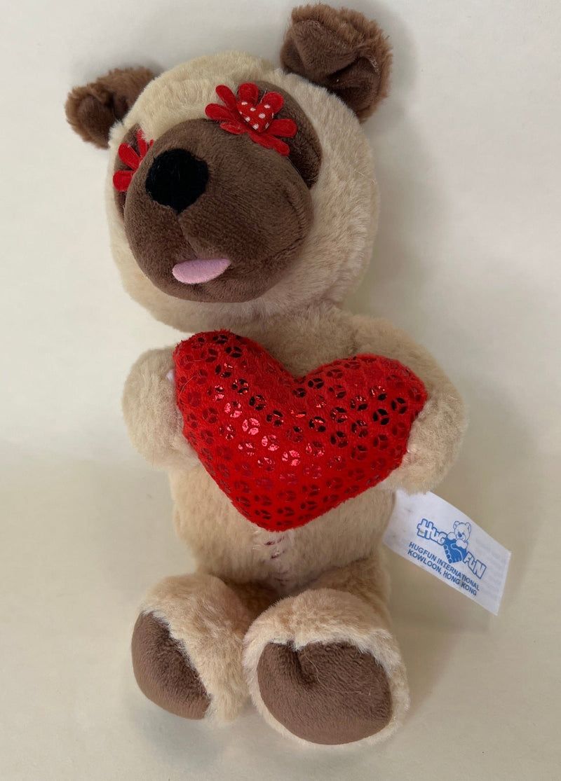 Hearts, Love & Candy Dog Toy: Squeak & NO Squeak, All Sizes