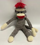 Classic Sock Monkey Stuffed & Squeaky Dog Toys: All Sizes