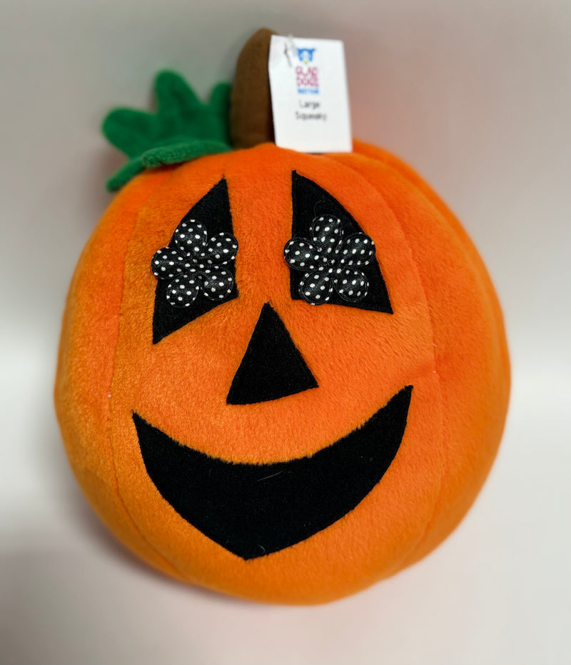 Glad Dogs Halloween SQUEAK & NO SQUEAK Dog Toys: LARGE & EXTRA LARGE
