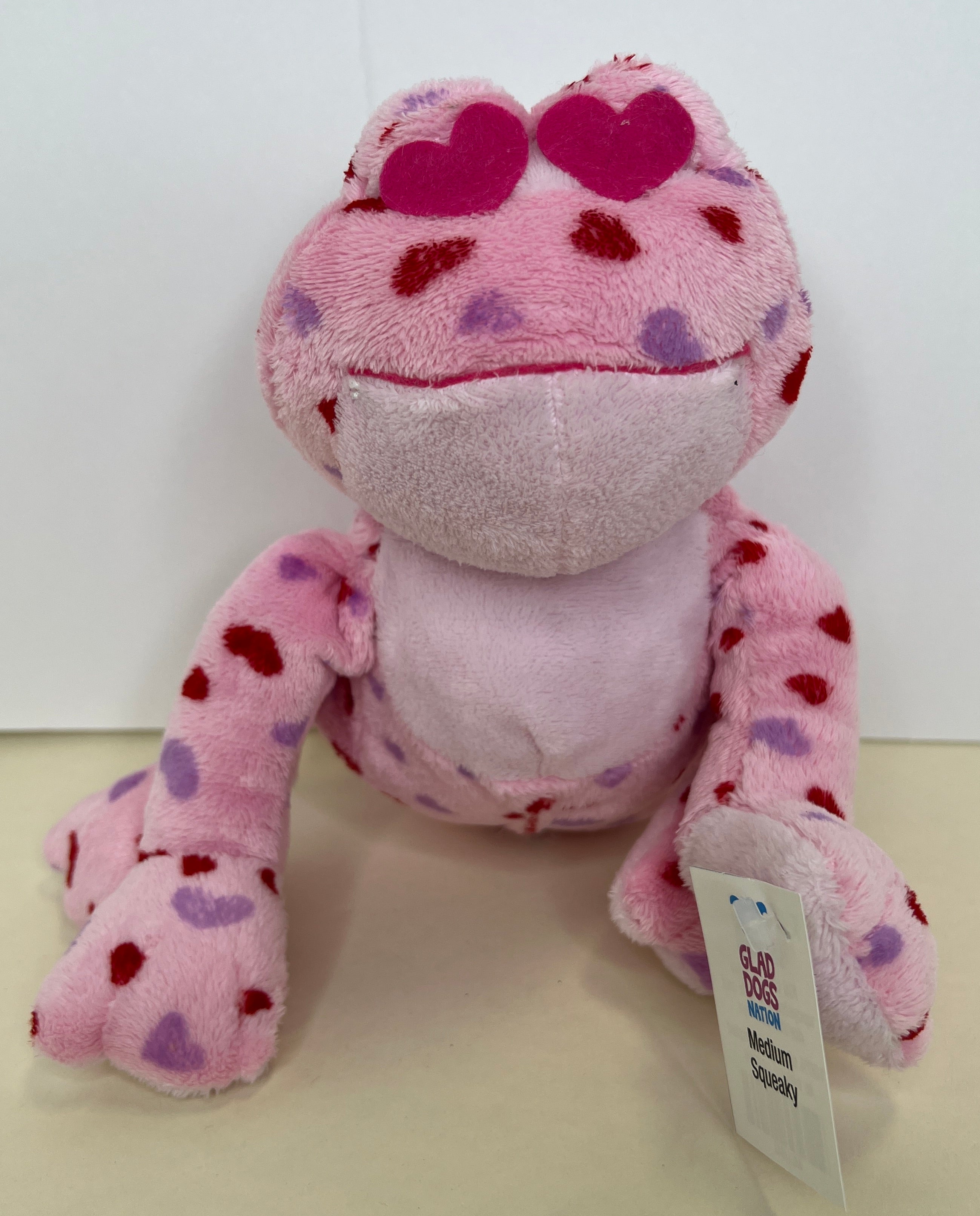 MEDIUM Hearts, Love & Candy Dog Toys Squeak & NO Squeak