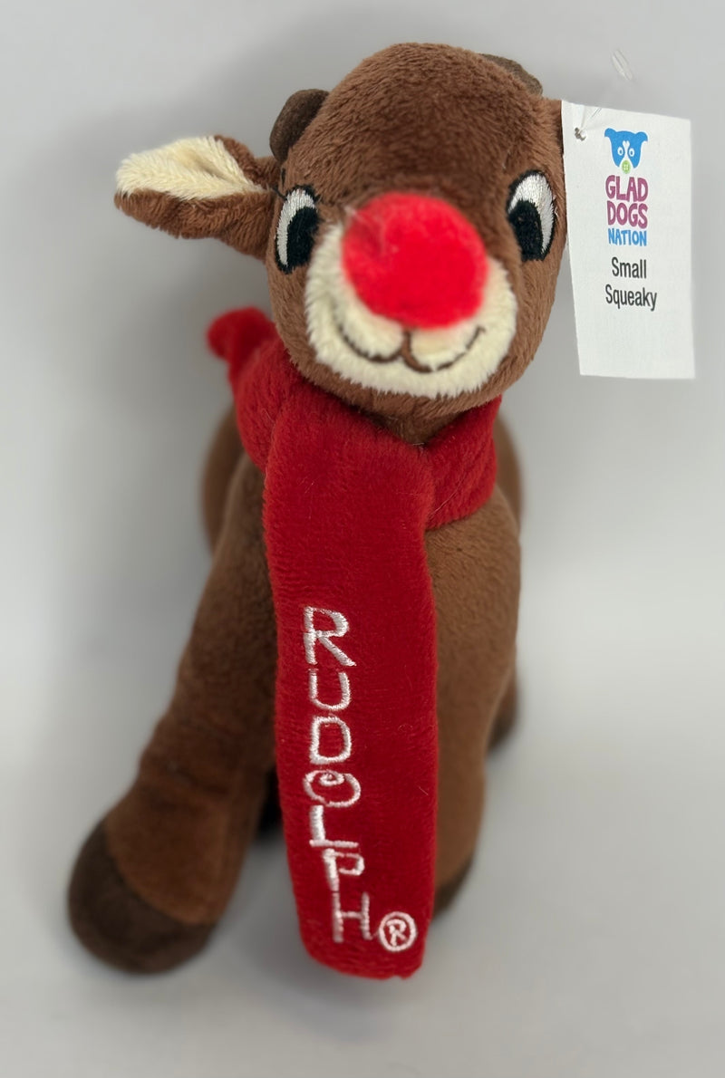 Small Stuffed & SQUEAKY Plush Holiday & Winter Dog Toys
