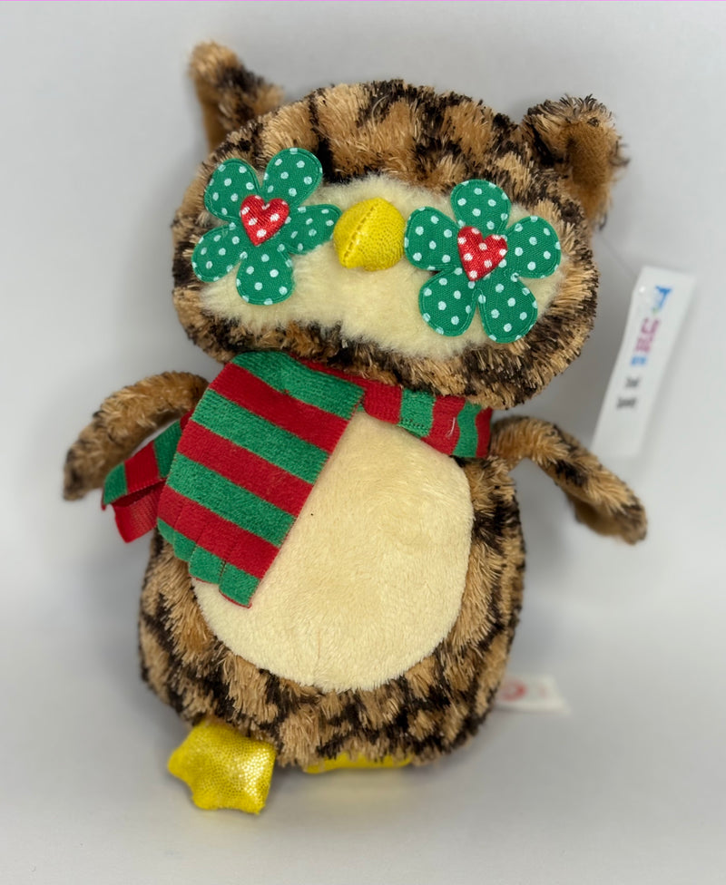 Small Stuffed & SQUEAKY Plush Holiday & Winter Dog Toys