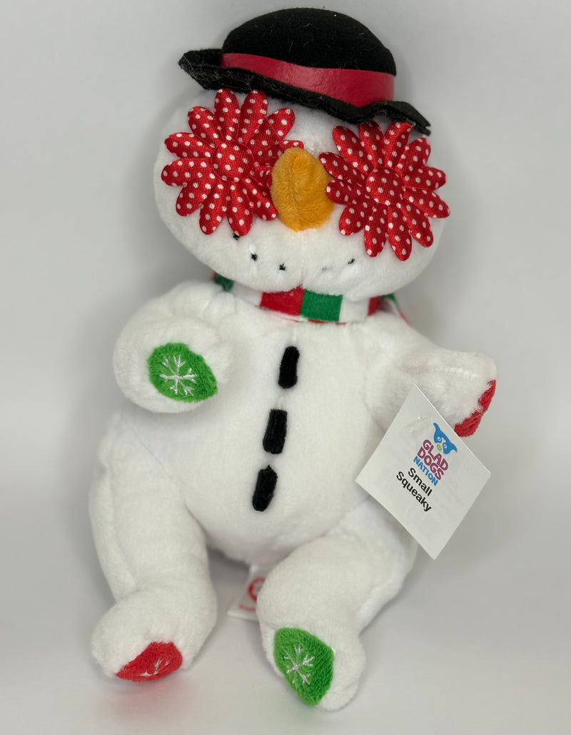 Small Stuffed & SQUEAKY Plush Holiday & Winter Dog Toys