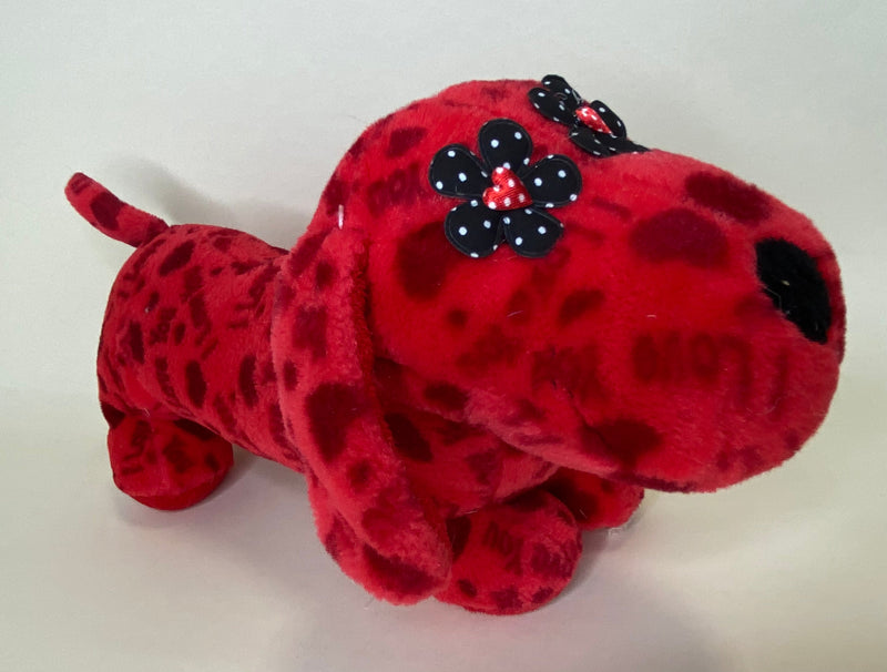 Hearts, Love & Candy Dog Toy: Squeak & NO Squeak, All Sizes