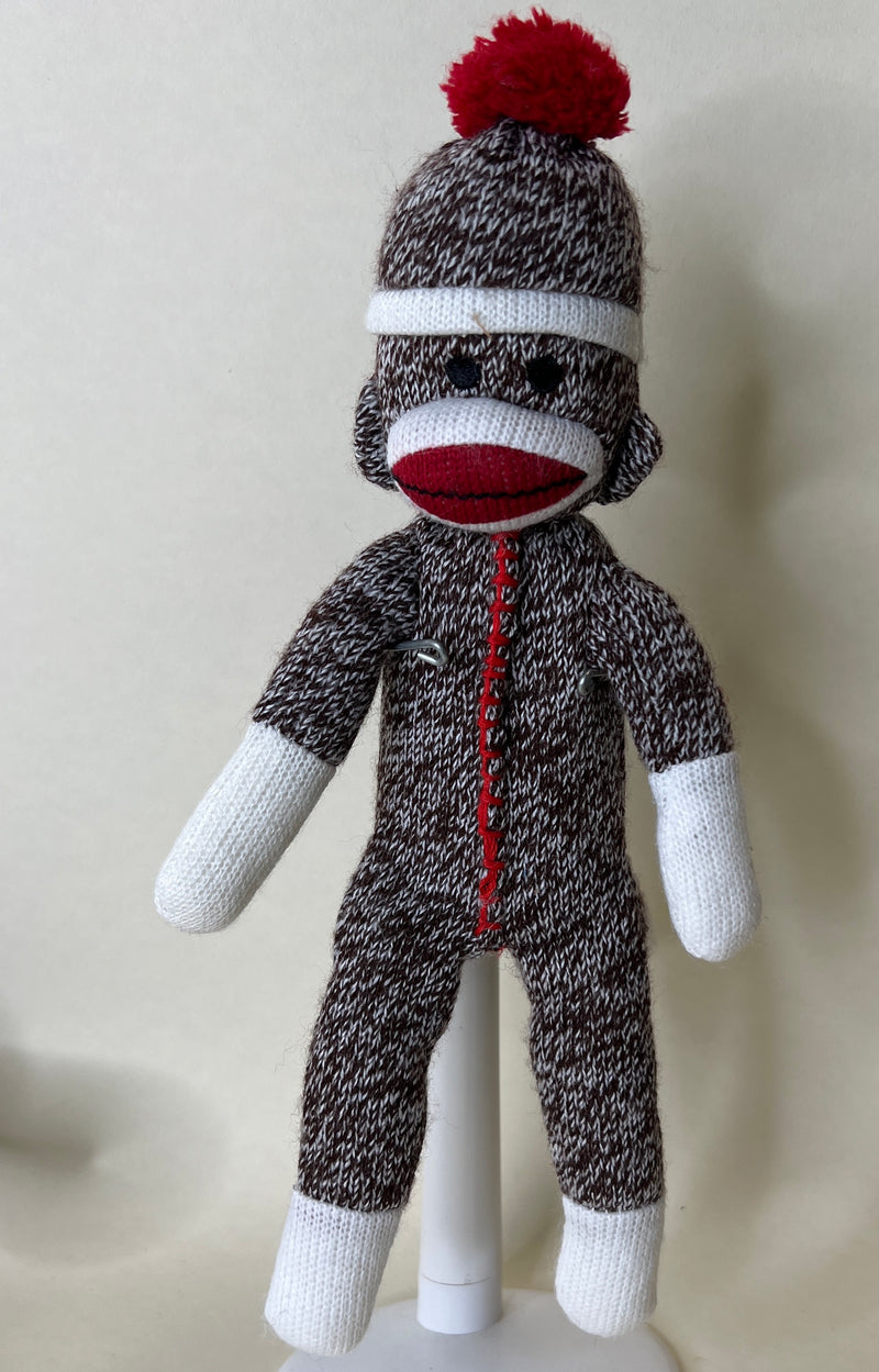 Classic Sock Monkey Stuffed & Squeaky Dog Toys: All Sizes