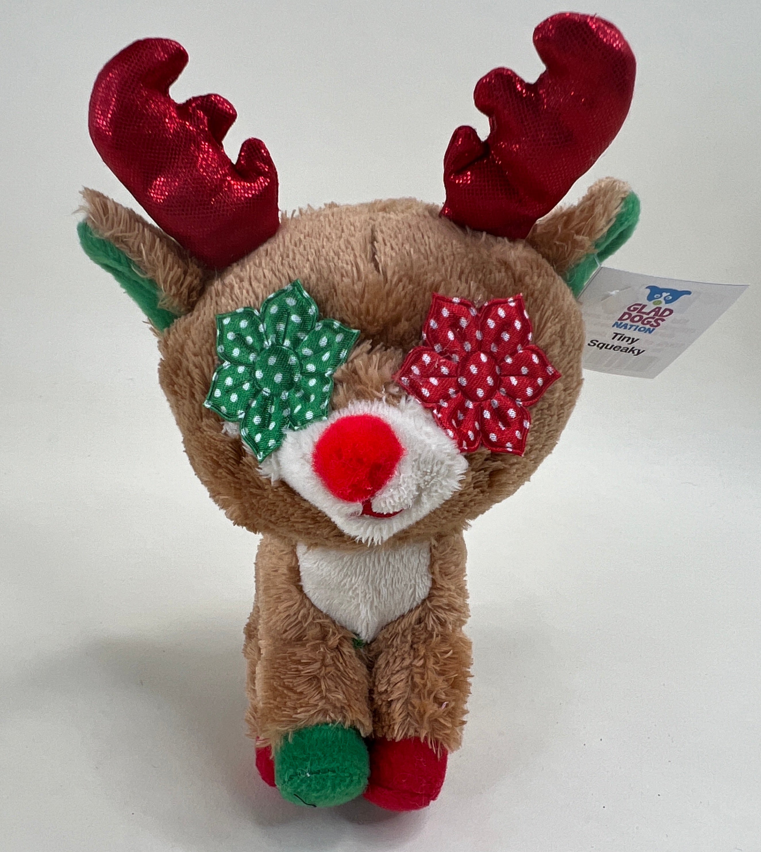 Tiny Stuffed & SQUEAKY Plush Holiday Dog & Cat Toys