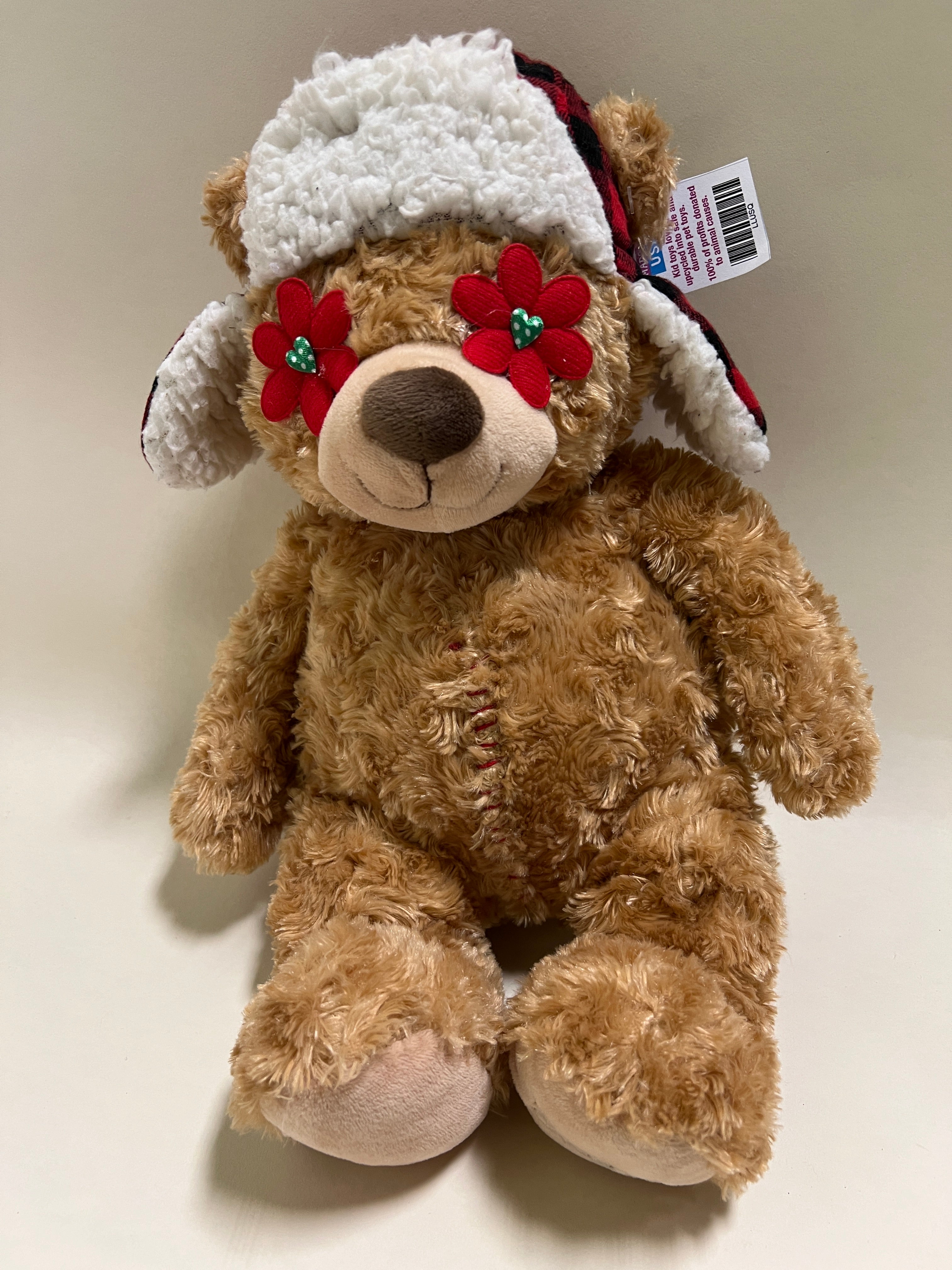 Large Stuffed & SQUEAKY Plush Holiday Dog Toys