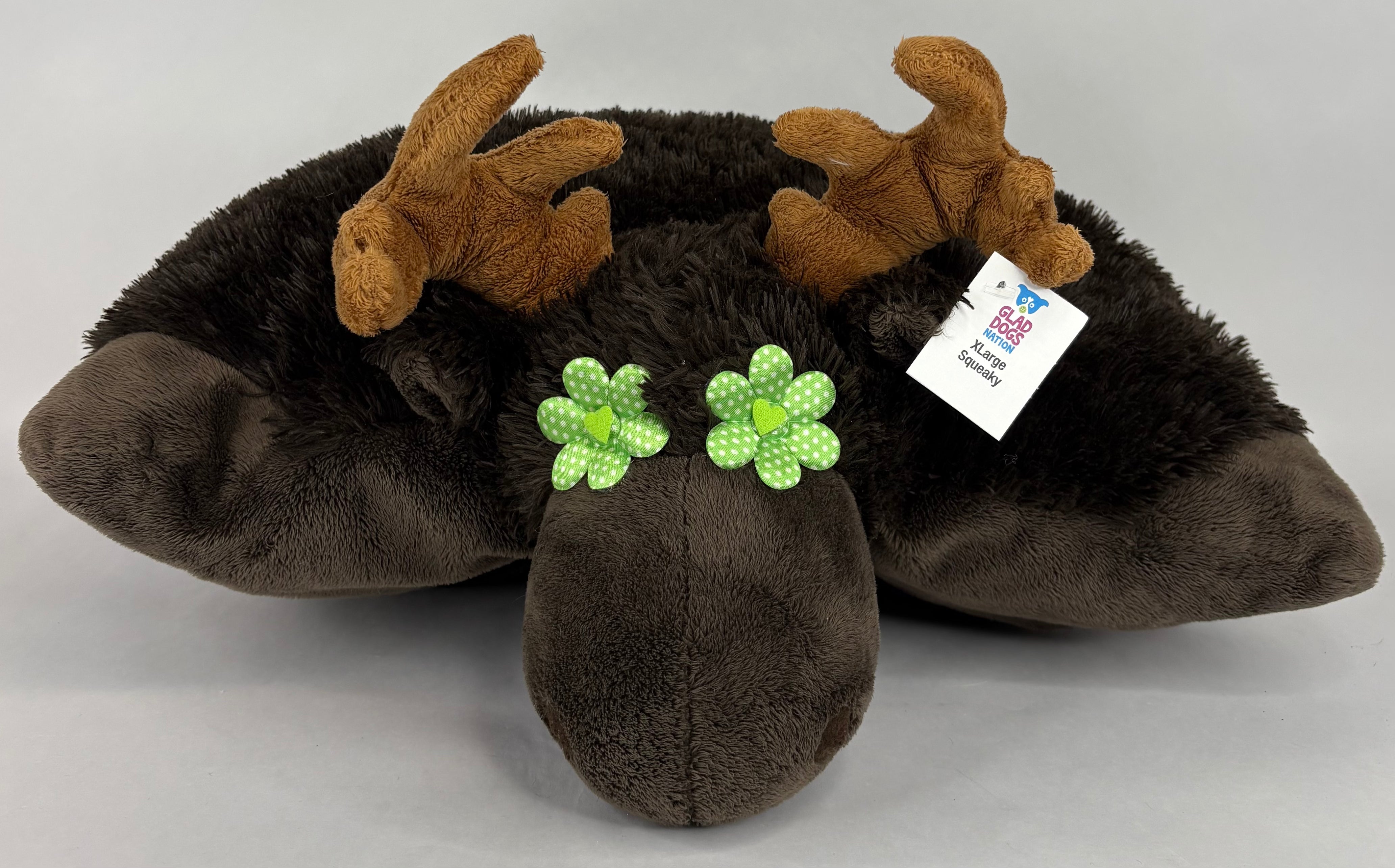 Pillow Pals Squeaky Stuffed Dog Toys: M, L & XL