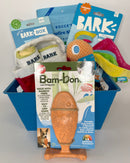 Gone Fishin' Dog Gift Basket, New Puppy Gift Basket / Toys, Chew, Treats: 2 Options