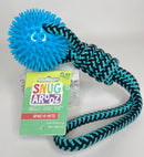 SnugArooz Spike-O-Mite Rope, Spiky Ball & Tug Toy: 16" CHOOSE YOUR COLOR