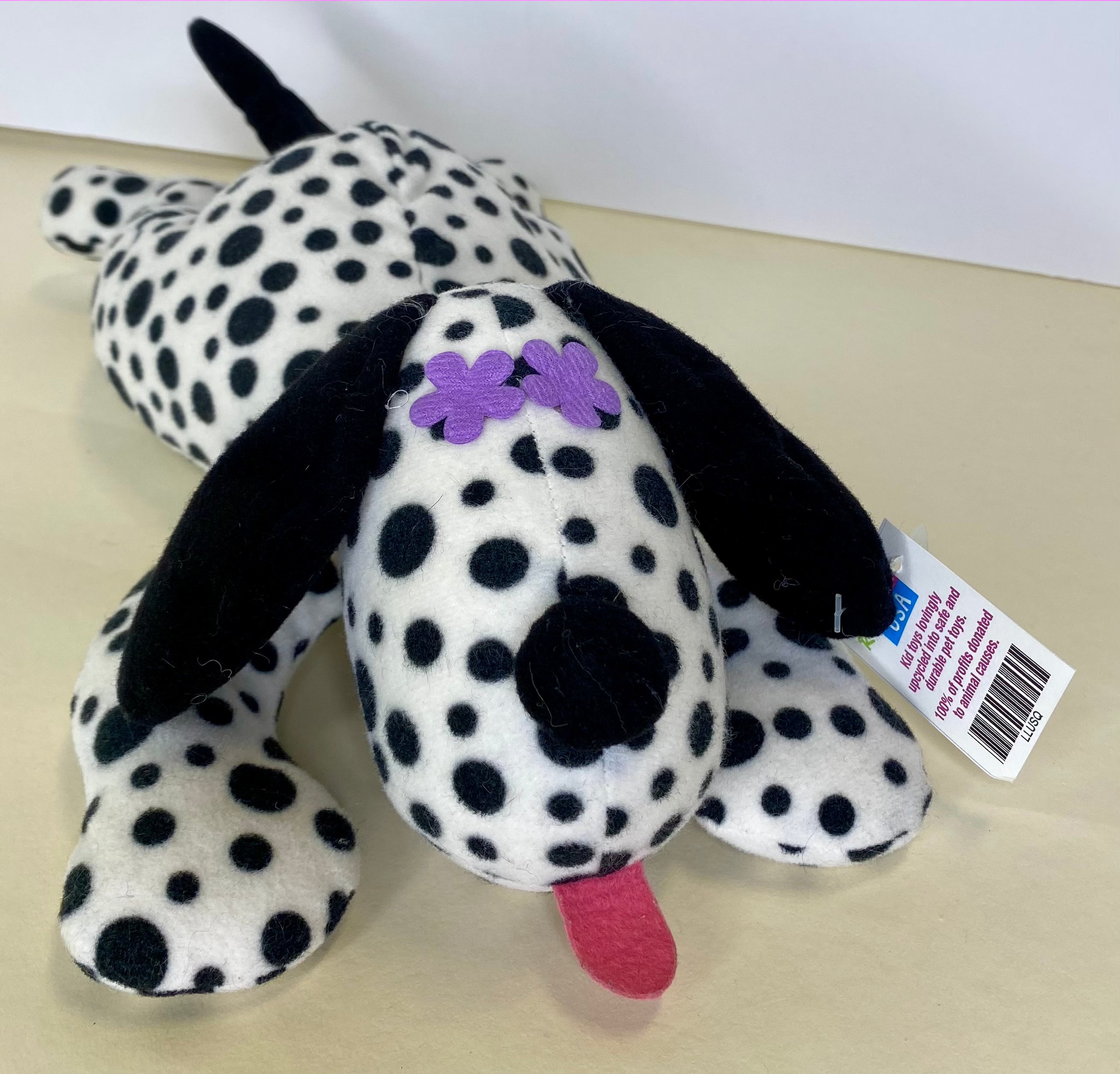 Mini Me Breed Dog Toy: Dalmatian,Squeak & NO Squeak