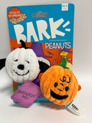 $3 OFF! BARK Peanuts Snoopy & Charlie Brown Pumpkin Heads 2 Pack XS-S
