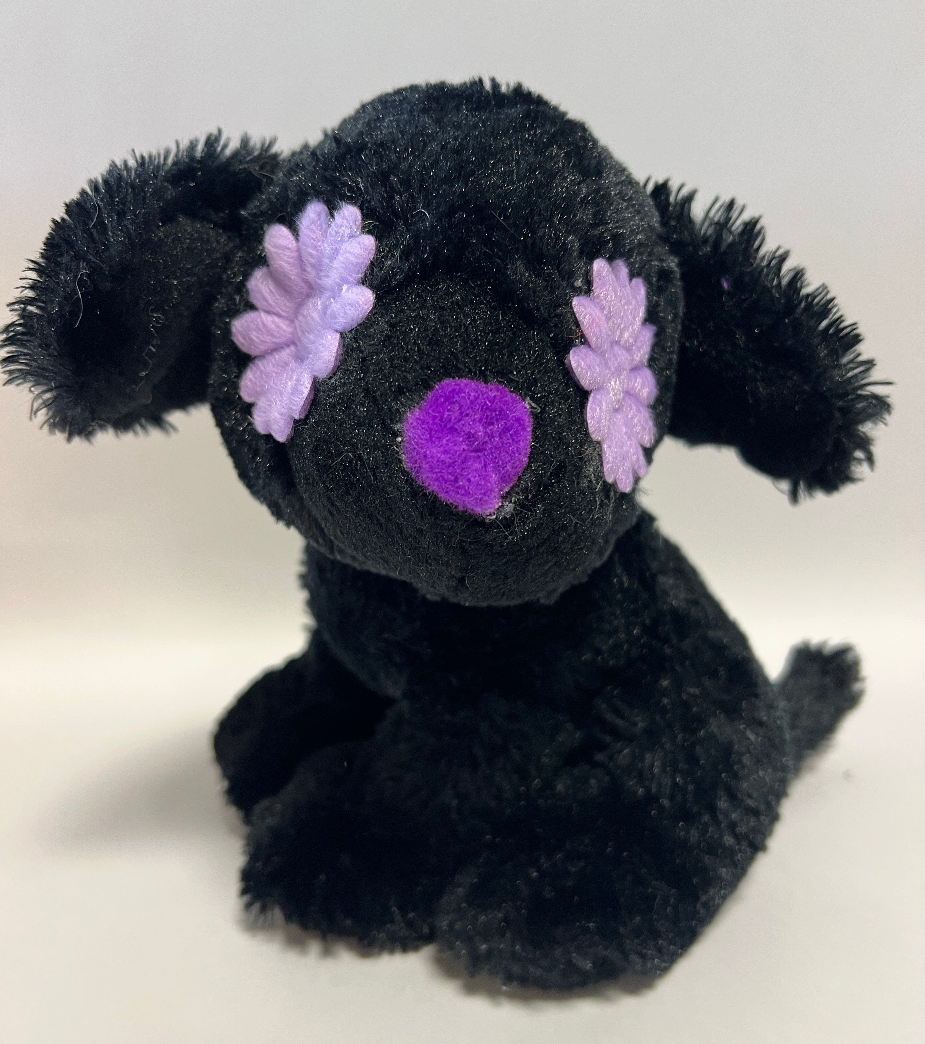 Mini Me Squeaky Breed Dog Toy: Black Mutts