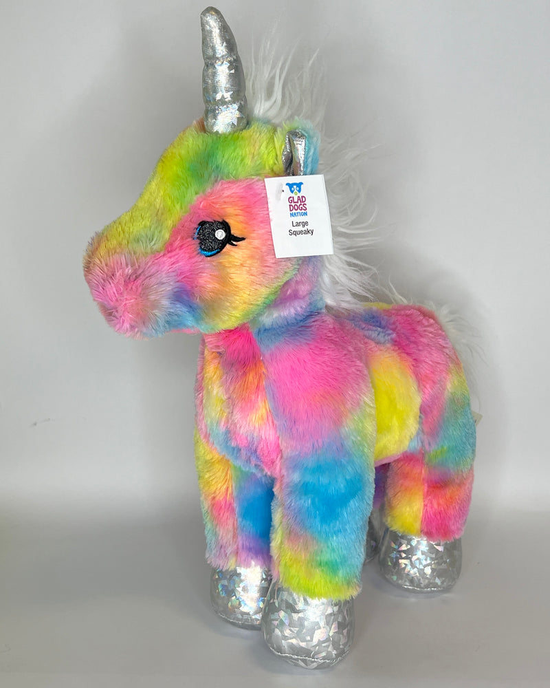 30% OFF! Rainbow Themed Squeaky & NO Squeak Dog Toys S-XXL