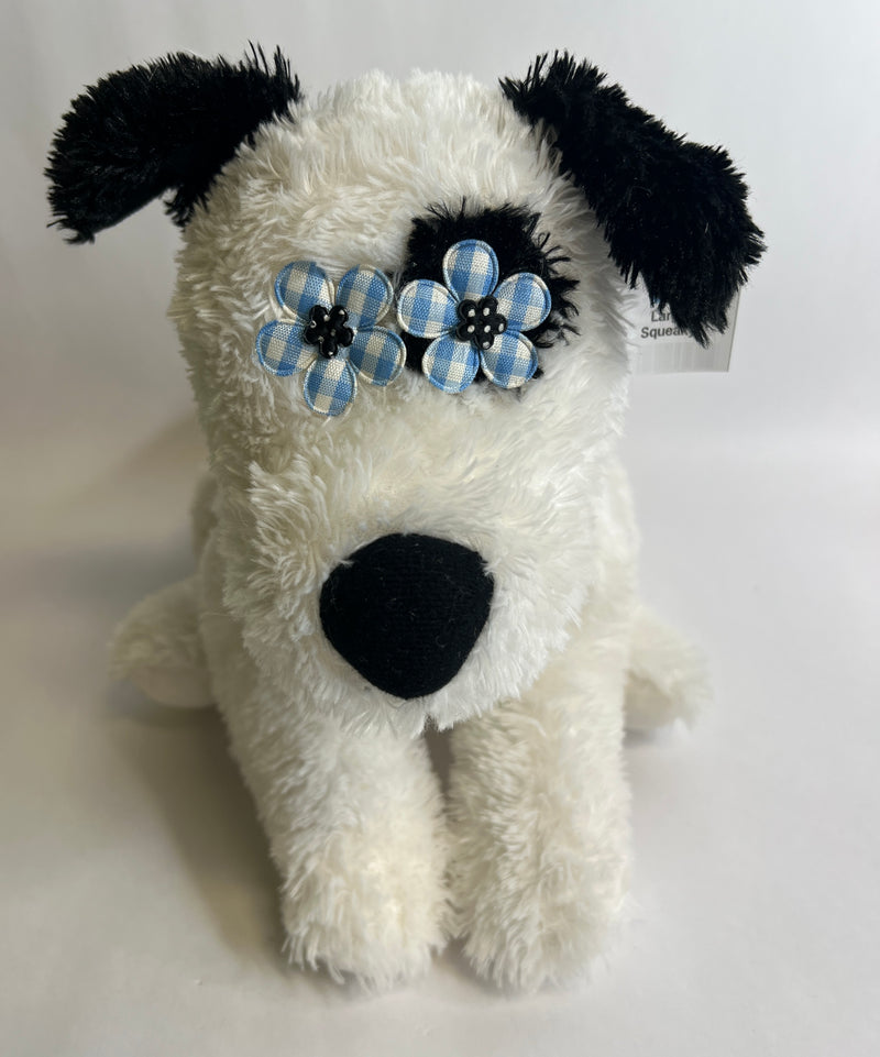 Mini Me Squeaky Breed Dog Toy: Black & White Mutts