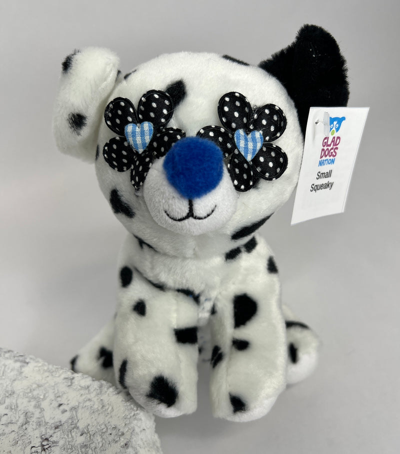 Mini Me Breed Dog Toy: Dalmatian,Squeak & NO Squeak