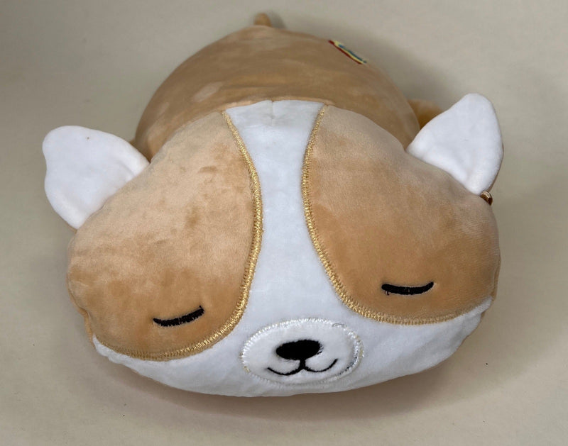 Large Squishy Cuddlers Super Soft Plush Dog Toys: Squeak & NO Squeak