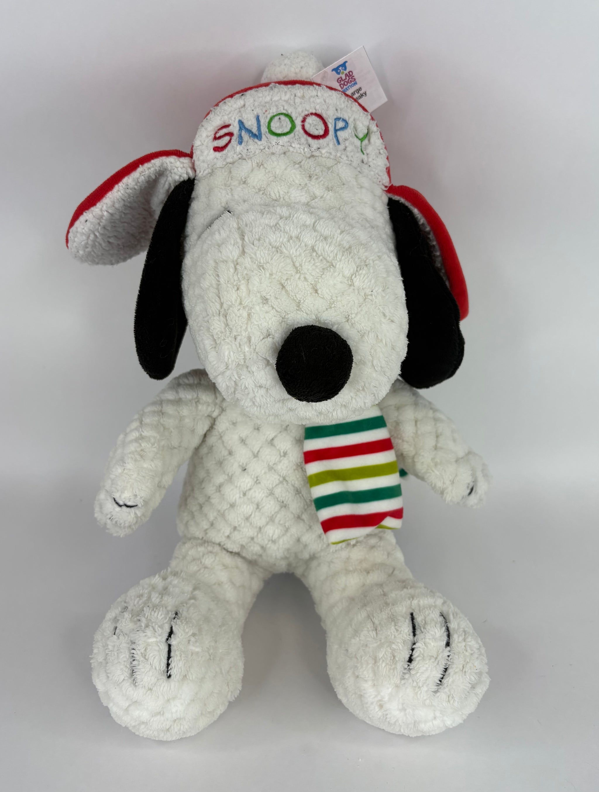 Glad Dog Extra Large /XL Stuffed & SQUEAKY Plush Holiday Dog Toys