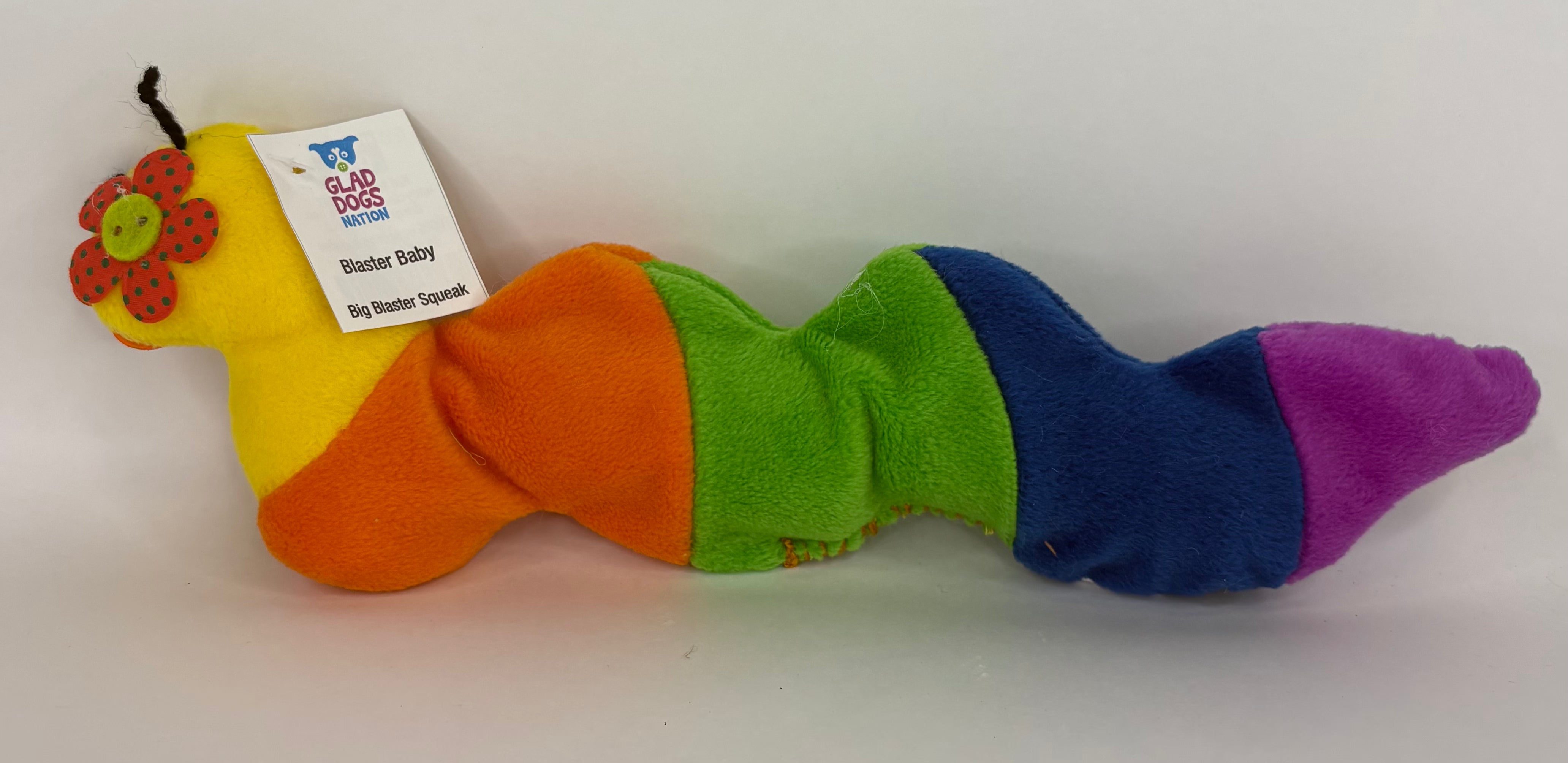 Glad Dogs Blaster Baby Lightly-Stuffed Dog Toy | Big SQUEAK