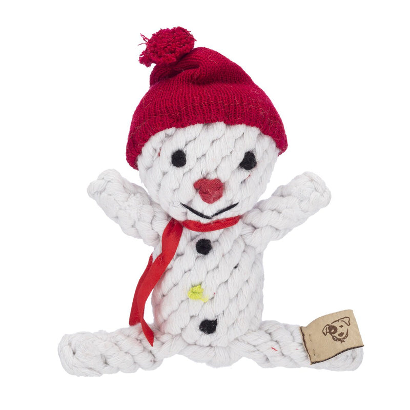 Jax & Bones Good Karma Rope Snowman Dog Toy: 2 Sizes