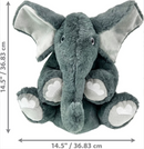 KONG Comfort Kiddos Elephant Removable Squeaker Plush Dog Toy: 2 Sizes