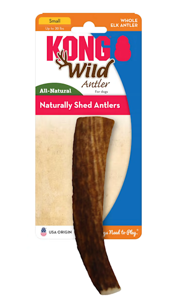 $1 OFF! KONG Wild Whole Elk Antler Dog Chew Small