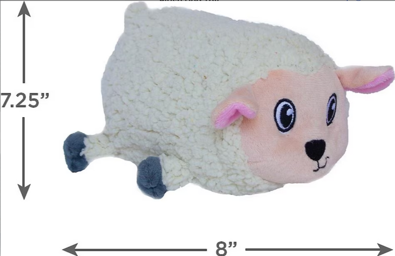 Outward Hound Fattiez Sheep Squeaky Grunting Plush Dog Toy