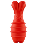 Outward Hound Grunting Fetch Stick Red Bunny Dog Toy