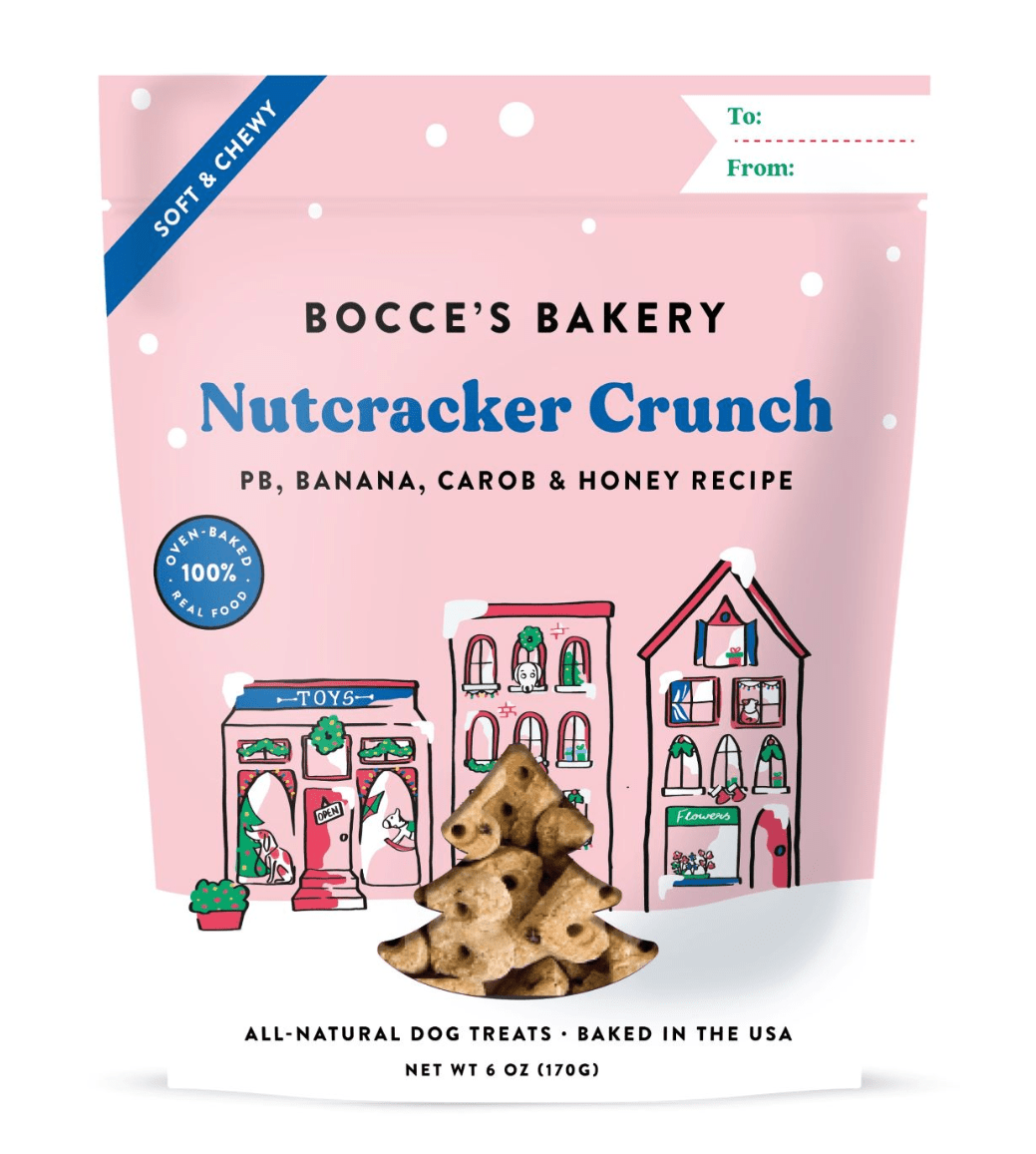 Bocce's Bakery Soft & Chewy Dog Treats: PB, Banana, Honey