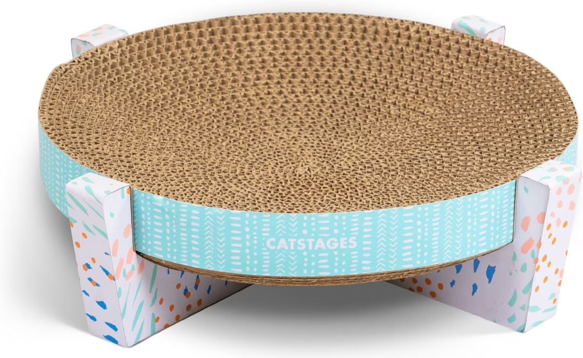 Petstages Scratch, Snuggle & Rest Corrugated Cat Scratcher With Catnip