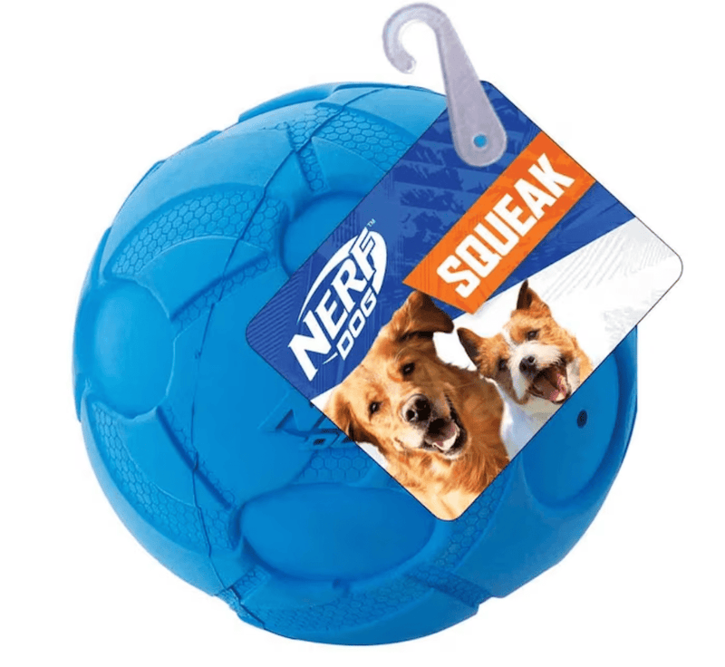Nerf Pet Nerf Dog 3.8" Rubber Squeaky Ball Interactive Dog Toy
