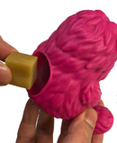Yeti Dog Yak Cheese Chew Puff & Play Dog Chew Treat Dispenser: Hangry Yeti Blue or Pink