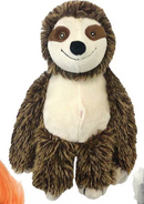 Multipet Bark Buddy Squeaky Plush Dog Toy: 10" Sloth