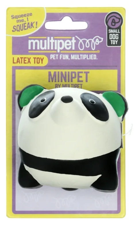 Multipet MiniPet Latex Round Animals 2.5" Dog Toy: Single or 3-Pack