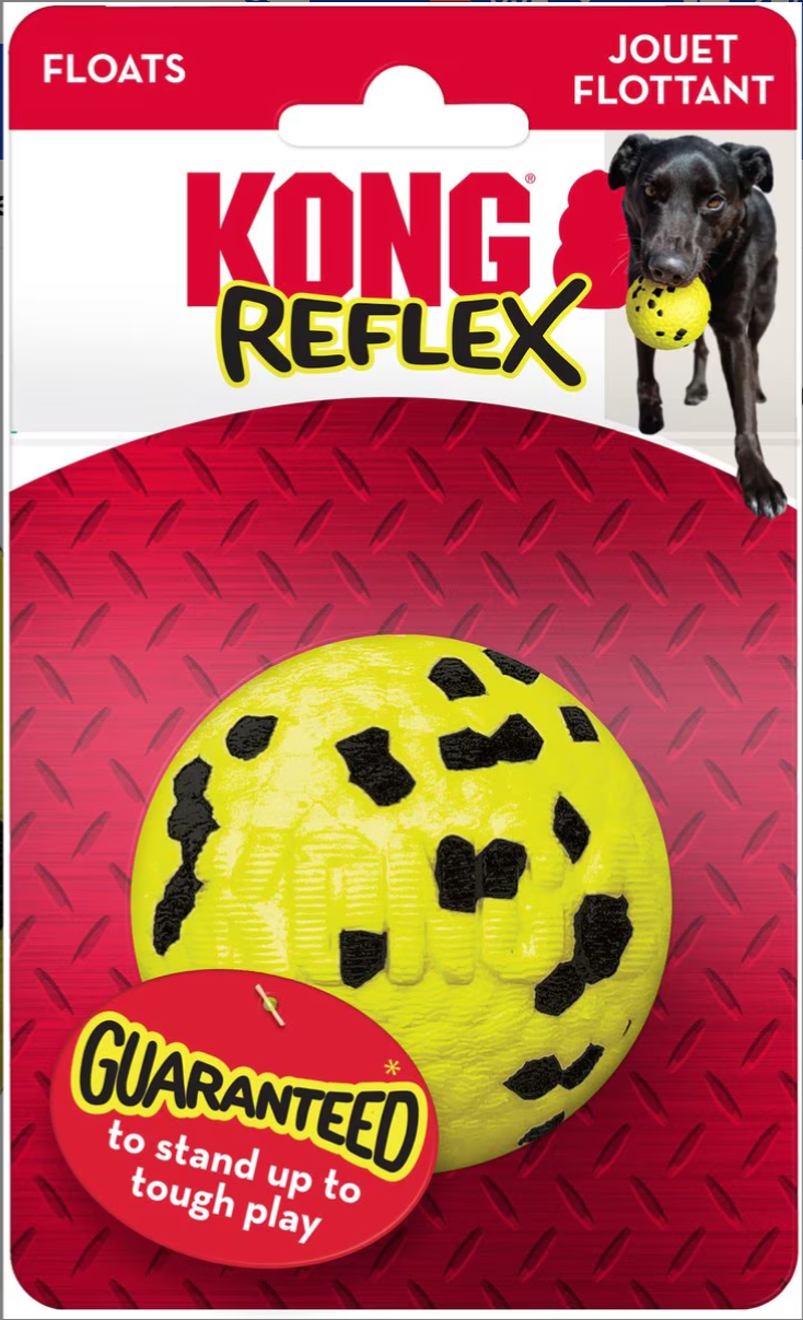 KONG Reflex Ball Dog Toy / Floats: 2 Sizes CHEAPER THAN CHEWY