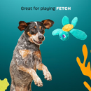 $2 OFF! BARK Stevie Sea Turtle Crinkly Squeaky Plush Dog Toy for Small Dogs