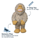 Yeti 7" Latex Squeaker Dog Toy for Dogs of All Sizes